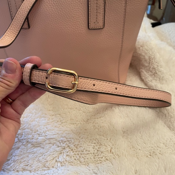 Tory Burch Thea Mini Slouchy Satchel (Dusty Rose) - Picture 5 of 13